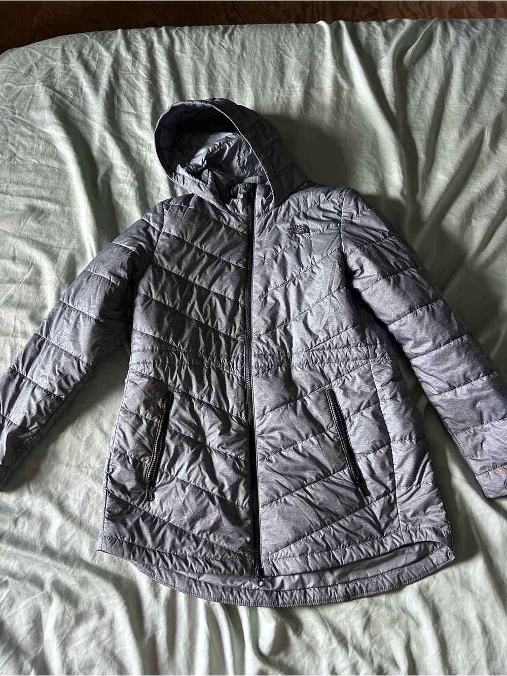 The North Face Light Gray Women's Hooded Jacket